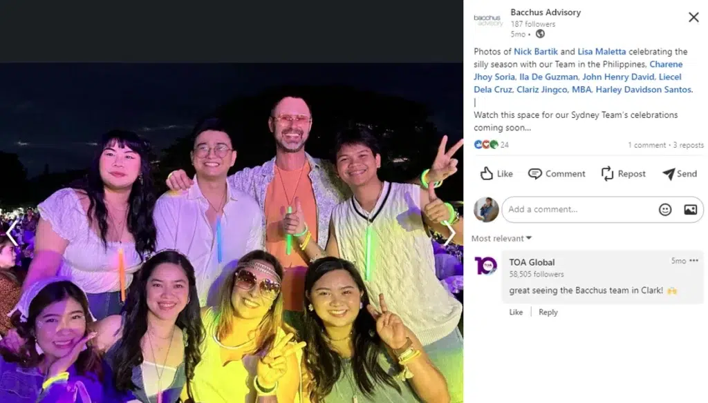 bacchus advisory toa clark emerging leaders