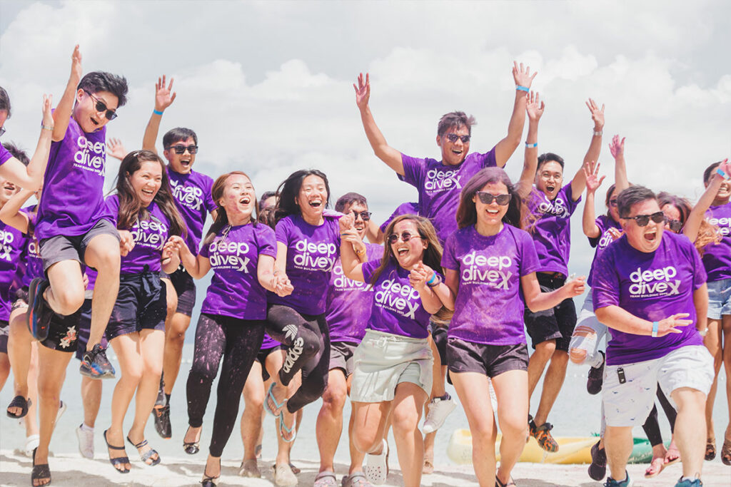 Participants of Deep Dive X, TOA Global's team-building activity in 2023