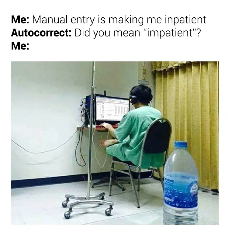 accounting jokes manual entry