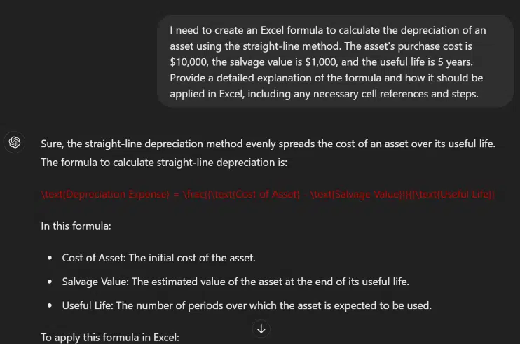 sample chatgpt email excel