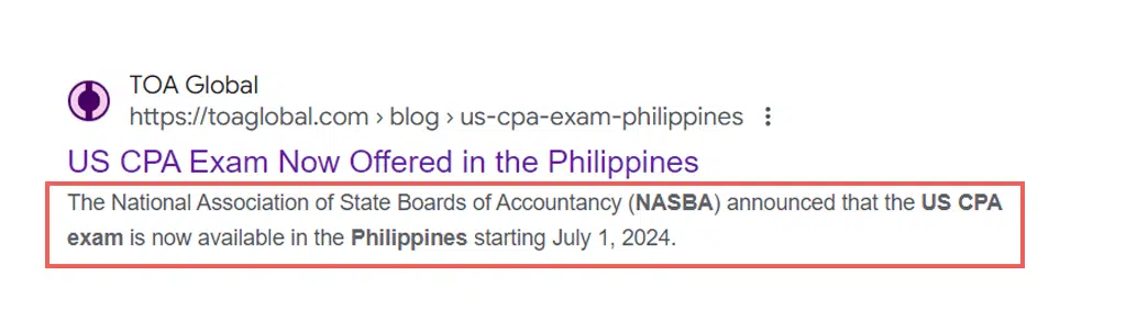 Meta description seo