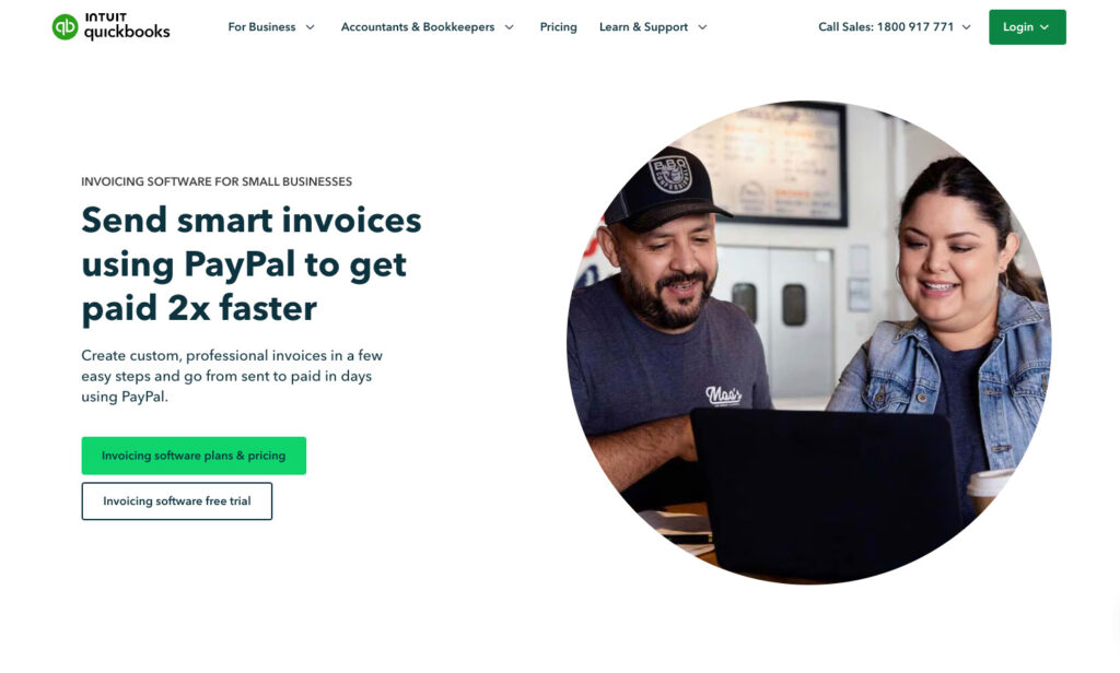 QuickBooks invoicing dashboard for Australian small businesses