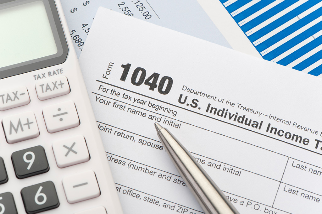 Form 1040 is used to file individual income taxes for small business owners.