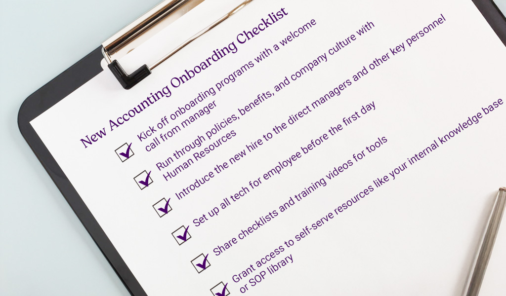 onboarding checklist