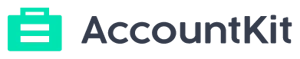 AccountKit Logo Horizontal White writing with Margin